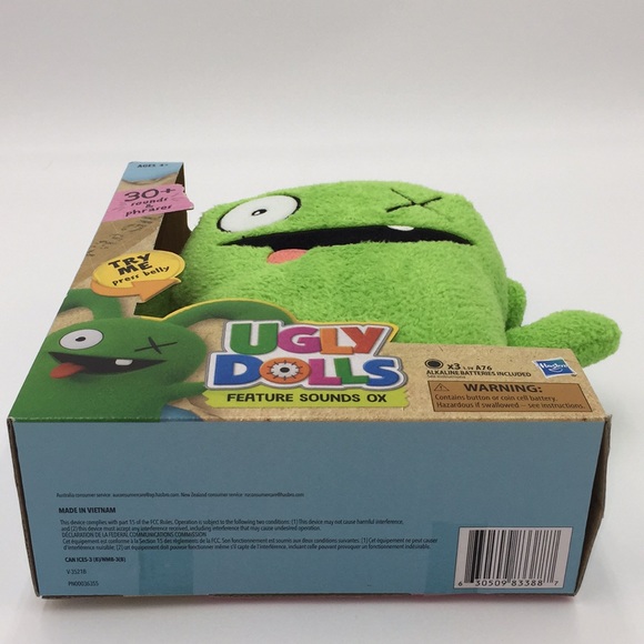Ugly Dolls Feature Sounds Ox Talking Plush Stuffed Toy Green 30+ Sounds … - Picture 4 of 7